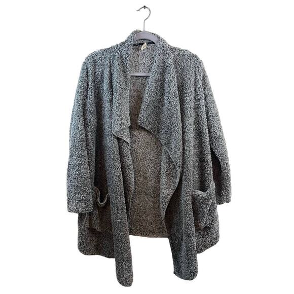Hue Grey Open Front Sweater Size S/M - Picture 1 of 4